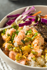 Homemade Asian Sesame Salmon Bowl