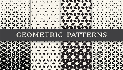 Geometric halftone pattern set