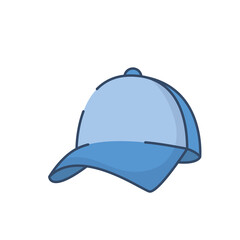 Blue cap icon png image with transparent background