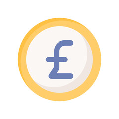pound sterling icon for your website design, logo, app, UI. 