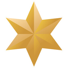 Obraz premium Christmas star PNG image icon with transparent background