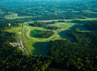 Aerial photograph of Virginia International Raceway or VIR.