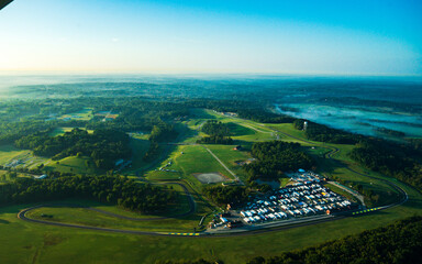 Aerial photograph of Virginia International Raceway or VIR.