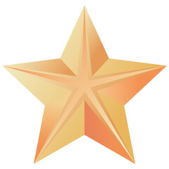 Christmas star PNG image icon with transparent background