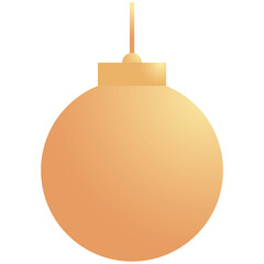 
PNG image christmas ball golden color with transparent background