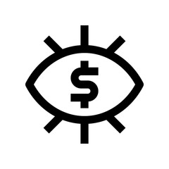 visione icon for your website design, logo, app, UI. 