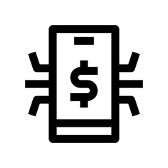 smartphonee icon for your website design, logo, app, UI. 