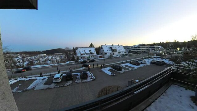 Timelaps sunset Winterberg