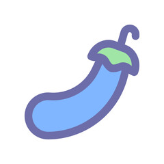 eggplant icon for your website design, logo, app, UI. 
