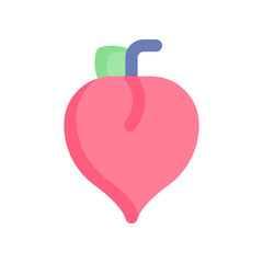 peach icon for your website design, logo, app, UI. 