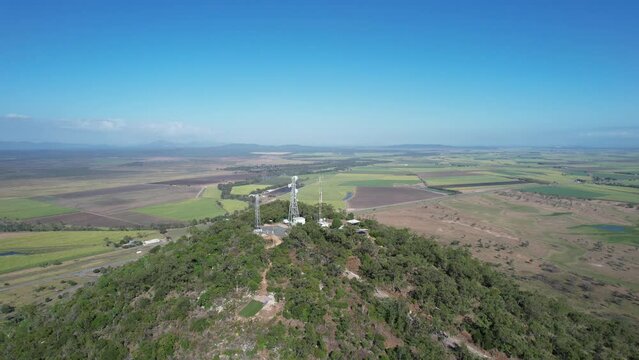Cinematic aerial footage of Mt Inkerman Queensland, Australia