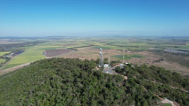 Cinematic aerial footage of Mt Inkerman Queensland, Australia