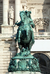 Fototapeta na wymiar Prince Eugene Historic Monument In Vienna