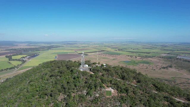 Cinematic aerial footage of Mt Inkerman Queensland, Australia