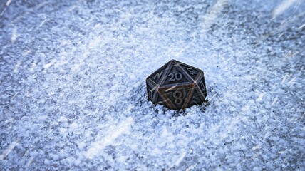 Dice in Snow