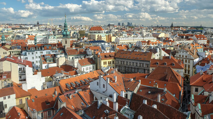 Fototapeta na wymiar Prague from Above