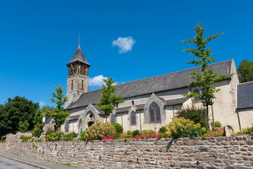 Fototapeta premium The Saint-Pierre church of Mont-Dol (Mont-Dol, Ile-et-Vilaine, Bretagne, France)