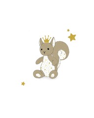Stuffed animal squirrel illustration vector 