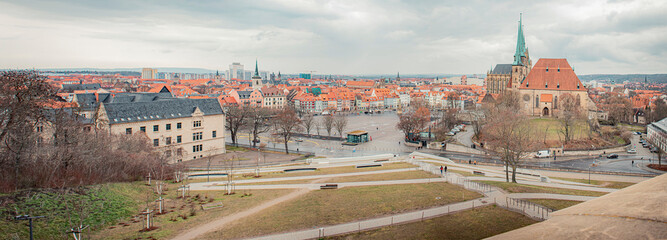view of the  Erfurt city 