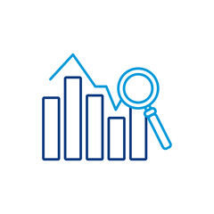 Statistical charts icon png image with transparent background