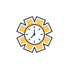 image in png of icon of clock with transparent background