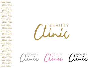 MODERN BEAUTY CLINIC LOGO DESIGN and. aesthetic logo