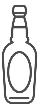 Beer symbol. Alcohol bottle icon. Bar sign