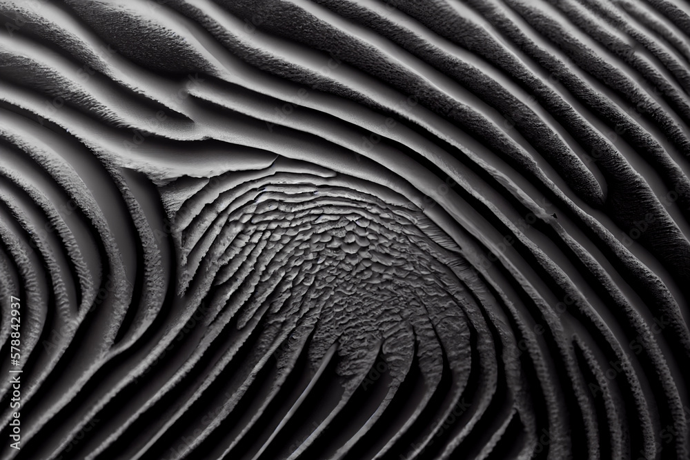 Aufkleber A close-up of a single fingerprint, with a high level of detail and contrast, showcasing the unique ridges and whorls of the print.  Generative AI technology.
