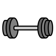 Illustration of Dumbbell design Filled Icon