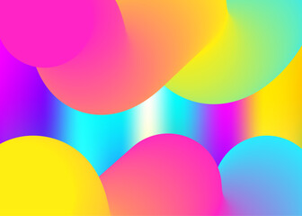 Fluid dynamic background with liquid shapes and elements.
