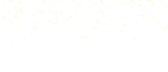 Festive glittering falling particles  on transparent background