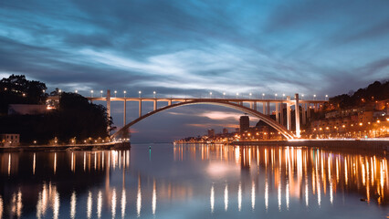 Ponte da Arrabida, Bridge over the Douro, in Porto Portugal.