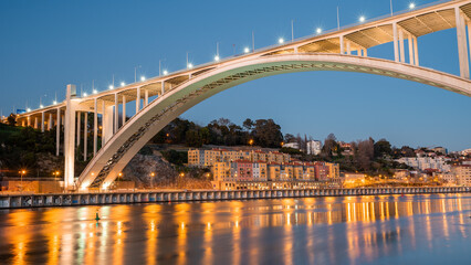 Ponte da Arrabida, Bridge over the Douro, in Porto Portugal.