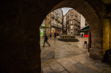 Obraz premium Plaza do Ferro, Ourense, Galicia, España. 06/03/23