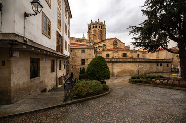 Fototapeta na wymiar Catedral de San Martín de Ourense, Plaza Trigo, Ourense, Galicia, España. 06/03/23