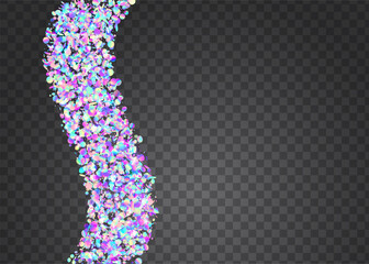 Carnival Glitter. Shiny Flyer. Neon Glare. Rainbow Effect. Blue Metal Texture. Blur Celebrate Illustration. Fantasy Foil. Webpunk Art. Purple Carnival Glitter