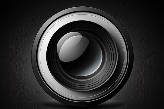 extremely large black camera lens