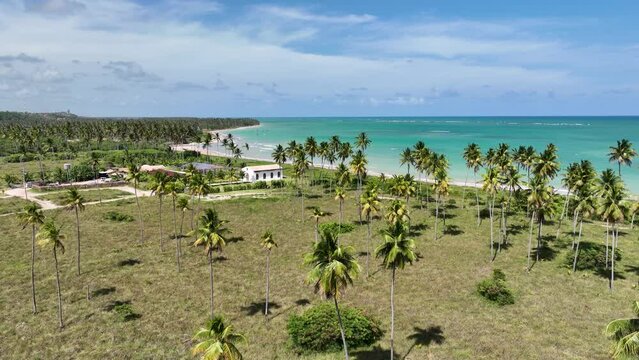 Beach Landscape At Sao Miguel Dos Milagres In Alagoas Brazil. Coral Reefs Bay Water. Nature Landscape. Paradise Scenery. Travel Destinations. Sao Miguel Dos Milagres Alagoas. 