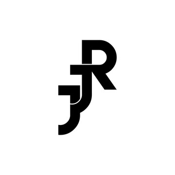 jjr initial letter monogram logo design