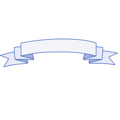 Simple Ribbon Vector Illustration