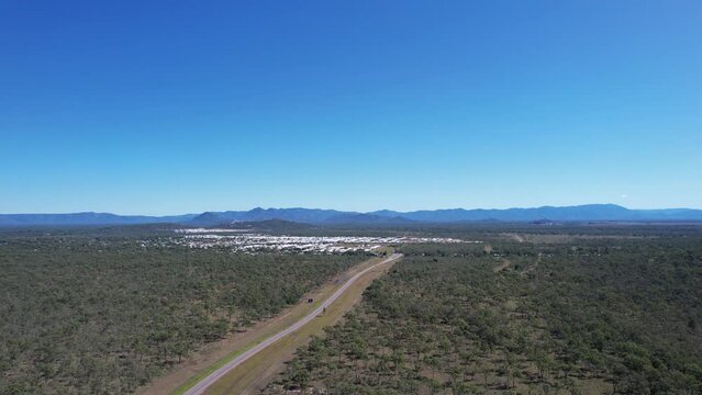 Spectacular aerial footage of Bushland Beach Townsville Queensland, Australia