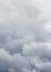 Obraz premium Spring Fluffy White & Gray Storm Clouds – border, background, backdrop, and/or wallpaper
