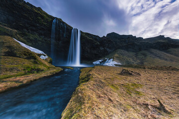 Iceland is a land of striking contrasts and natural wonders, from glaciers and geysers to hot springs and volcanoes. The rugged landscapes and pristine wilderness offer breathtaking views and endless  - 578853987
