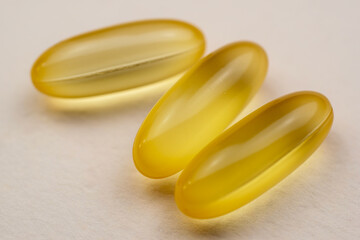 Yellow pills, colorful tablets, medicines, drugs, health care concept