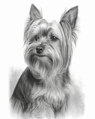 Pencil Sketch of a Yorkshire Terrier Dog
AI-Generated