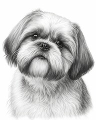 Pencil Sketch of a Shih Tzu Dog
AI-Generated
