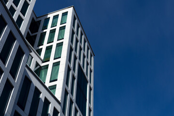 Linköping city new building, Withe house, modern office building in the city