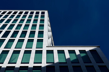 Linköping city new building, Withe house, modern office building in the city