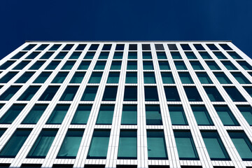 Linköping city new building, Withe house, modern office building in the city