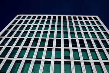 Linköping city new building, Withe house, modern office building in the city